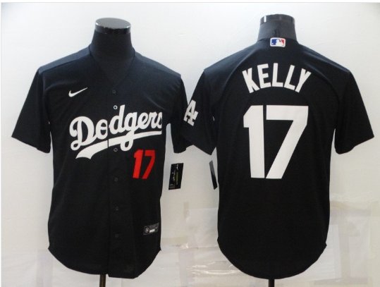 Men & Youth Joe Kelly  dodgers 17  jersey black
