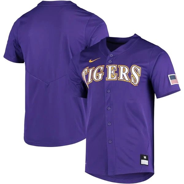 Men & Youth Lsu tigers baseball jersey purple