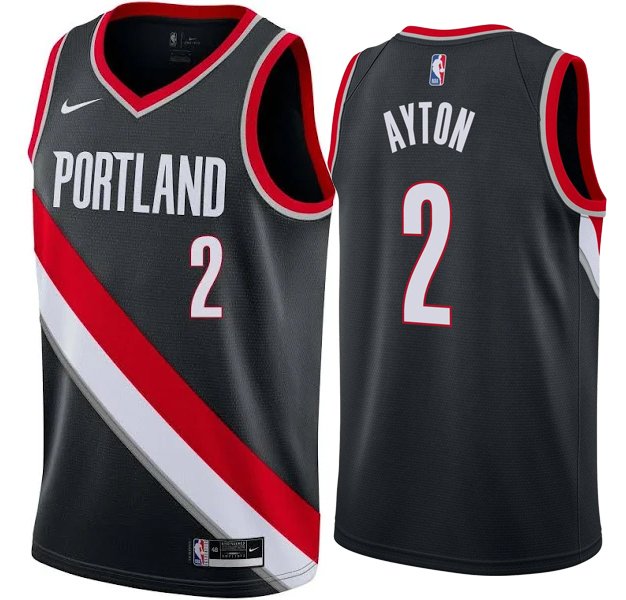 Men & Youth  deandre ayton blazers 2 icon  jersey black