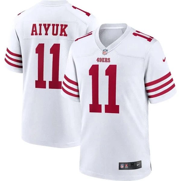 Men & Youth 49ers 11 Brandon Aiyuk color rush jersey white