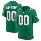 Custom personalized Men & Youth  eagles jersey  kelly green