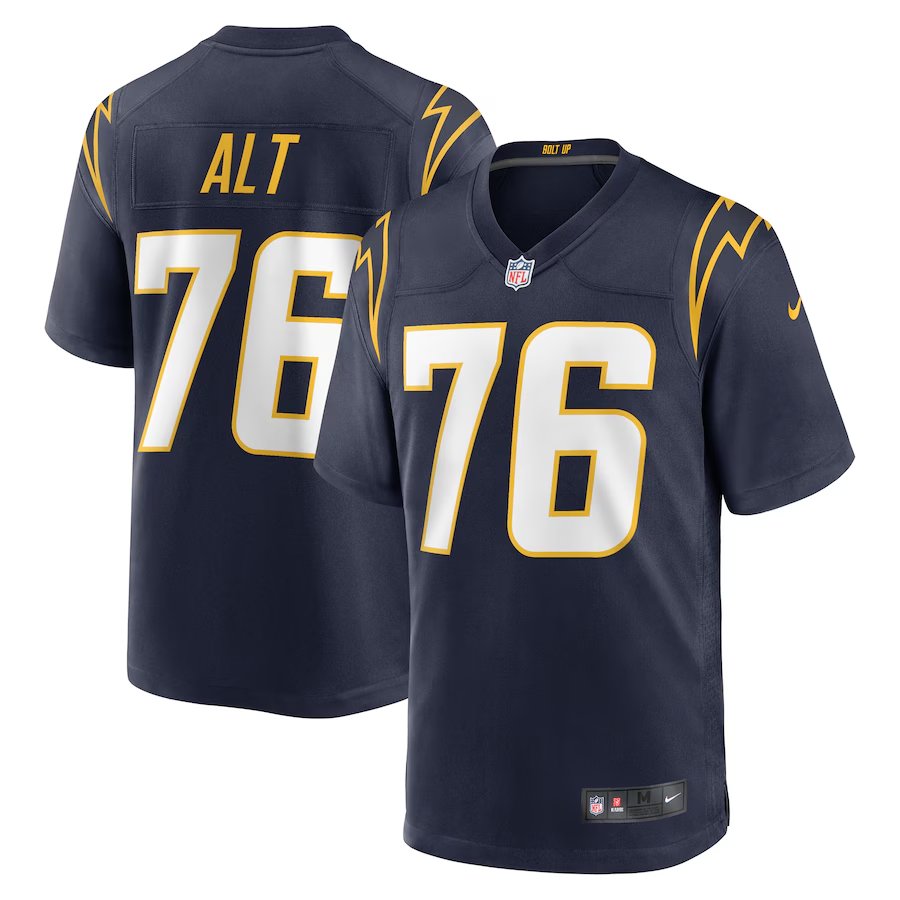 Men & Youth joe alt  chargers 76  jersey navy blue
