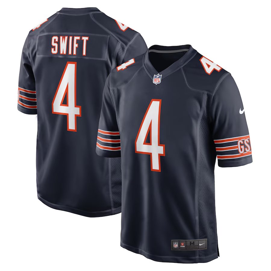 Men & Youth d'andre swift bears 4 game jersey navy blue