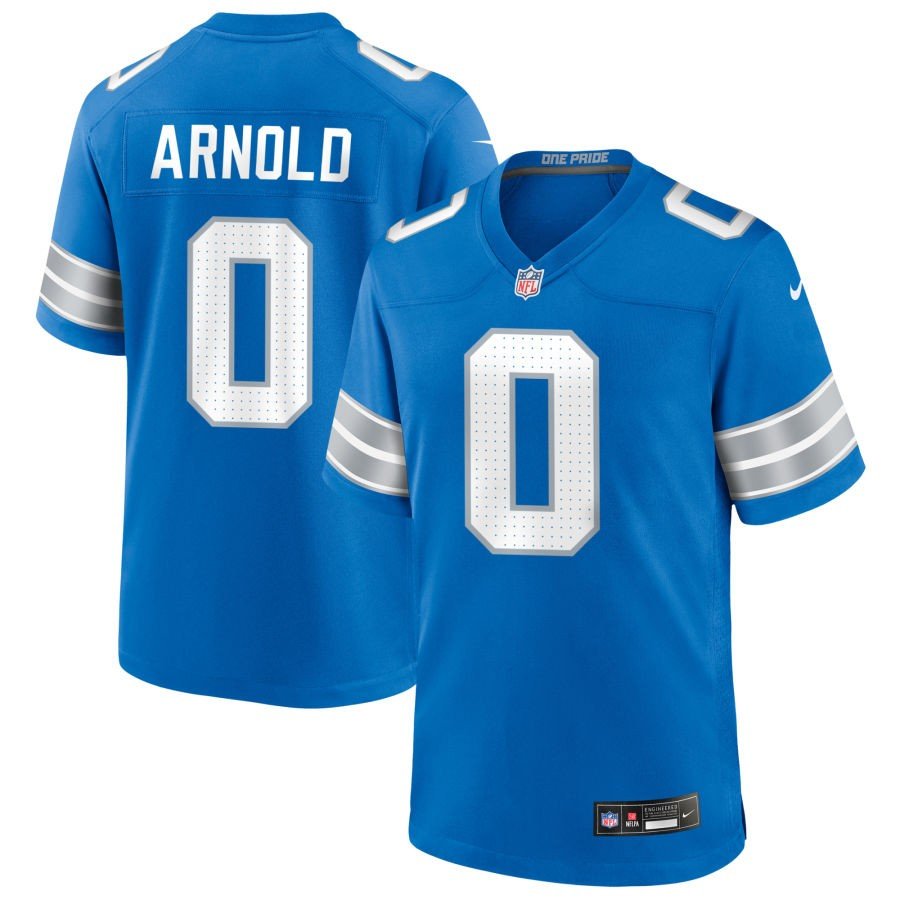 Men & Youth terrion arnold  lions 0 game football  Jersey blue