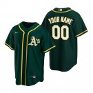 Men / Youth /  women Custom personalized  name number Athletics  jersey Green