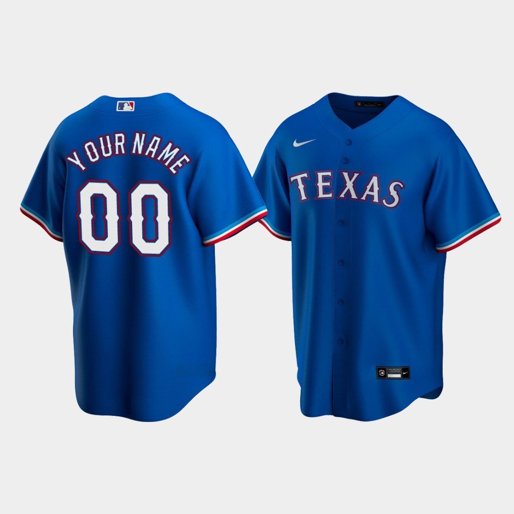 Men & Youth Custom personalized  name number rangers baseball jersey blue