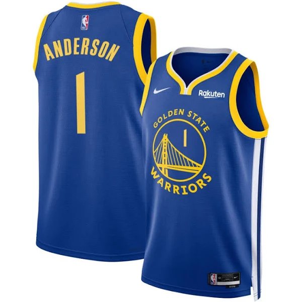 Men & Youth  kyle anderson warriors 1 icon edition jersey blue