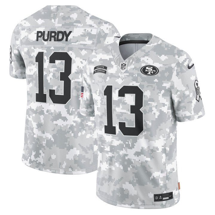 Men & Youth  Brock Purdy salute to service jersey  camo