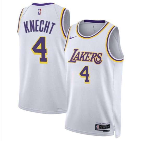 Men & Youth Dalton Knecht lakers 4  association jersey white