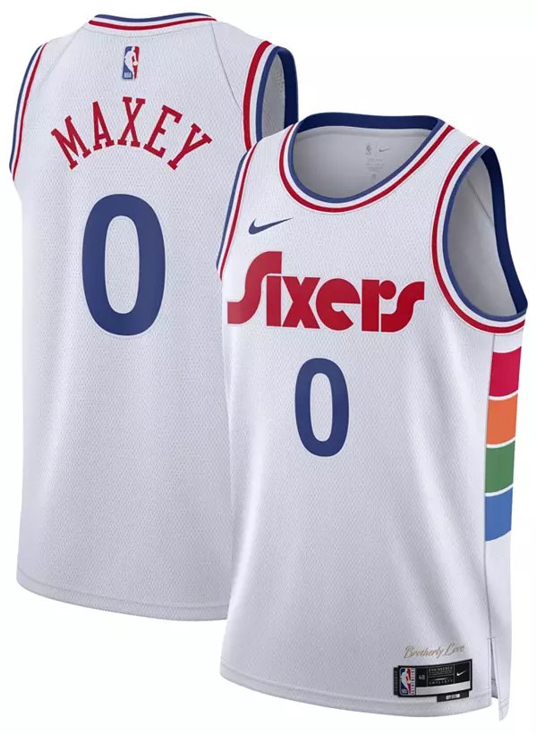 Men & Youth tyrese maxey 76ers  city jersey 2025 new