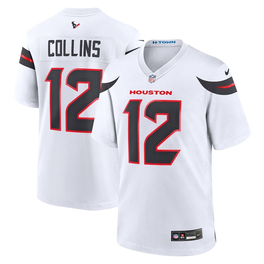 Men & Youth nico collins  texans 12 football  jersey white