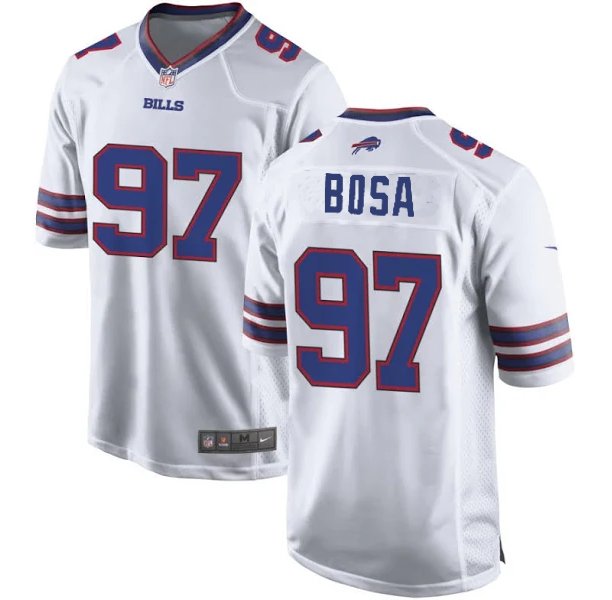 Men & Youth Joey bosa  bills 97 game jersey white