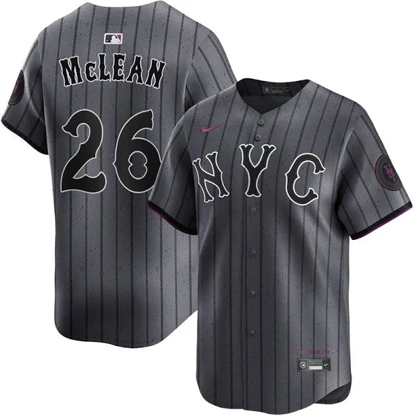 Men & Youth nolan mclean  Mets 26  city connect Jersey