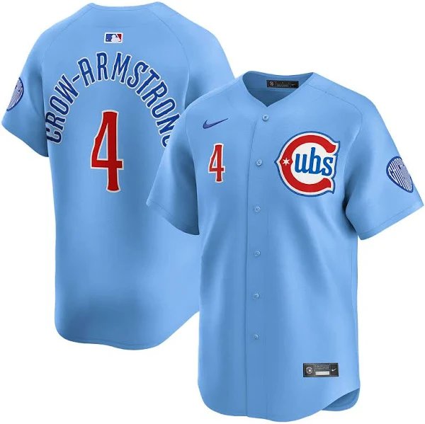 Men & Youth pete crow armstrong cubs 4  alternate  jersey blue
