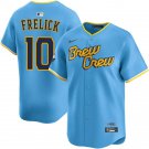 Men & Youth sal frelick  brewers 10 city connet  jersey light blue