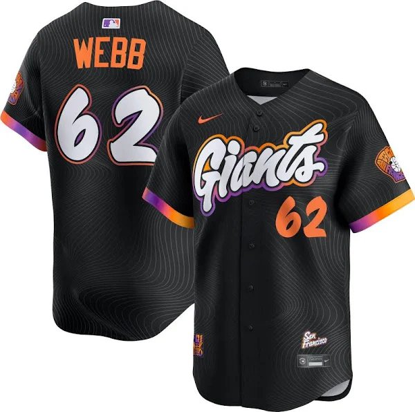 Men & Youth logan webb  giants 62  city connect jersey 2026