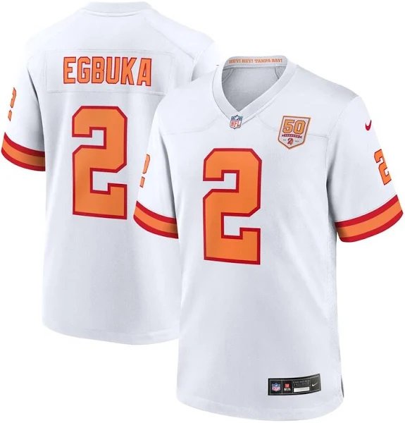 Men & Youth emeka egbuka   Buccaneers bucs  2 jersey white