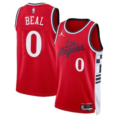 Men & Youth  bradley beal clippers  statement  jersey red