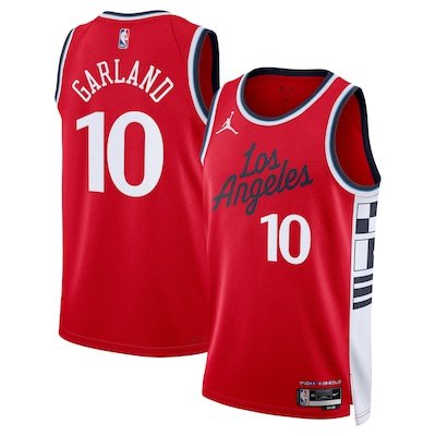 Men & Youth Darius  Garland Clippers 10 statement Jersey red