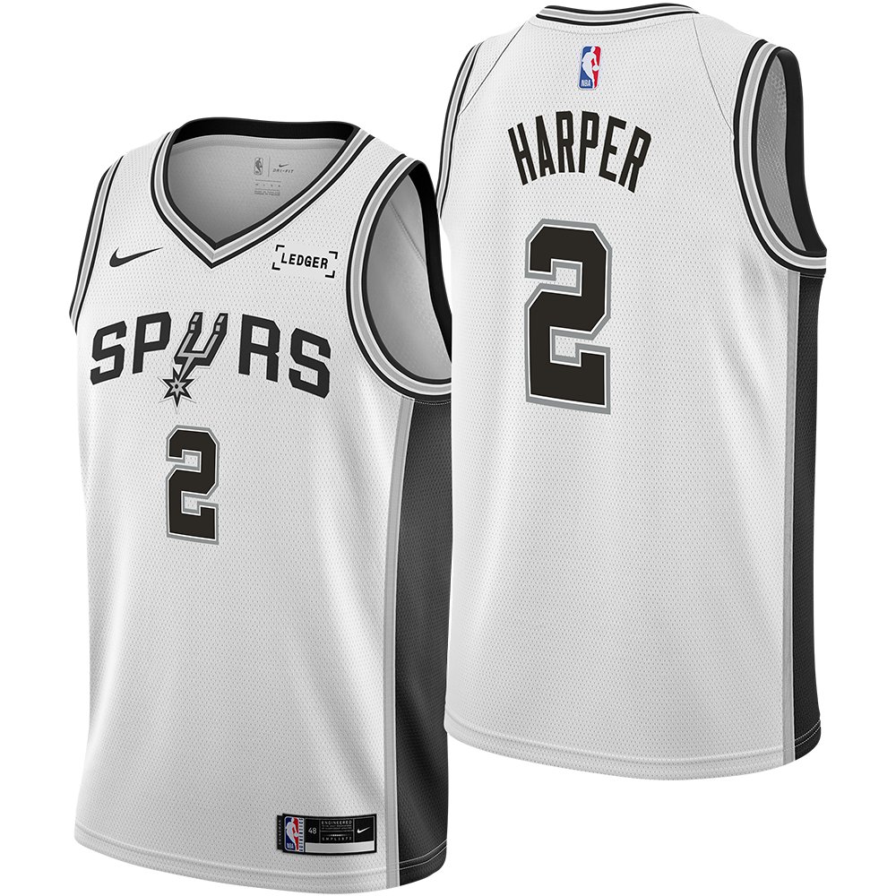 Men & Youth dylan harper spurs 2 association jersey white