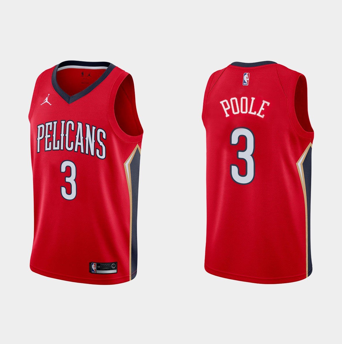 Men & Youth   Jordan Poole  Pelicans 3 statement Jersey red