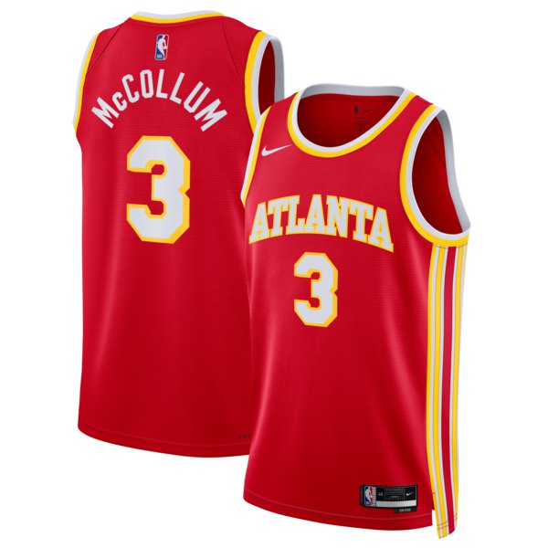 Men & Youth Hawks #3  C.J. cj McCollum icon  Jersey  red