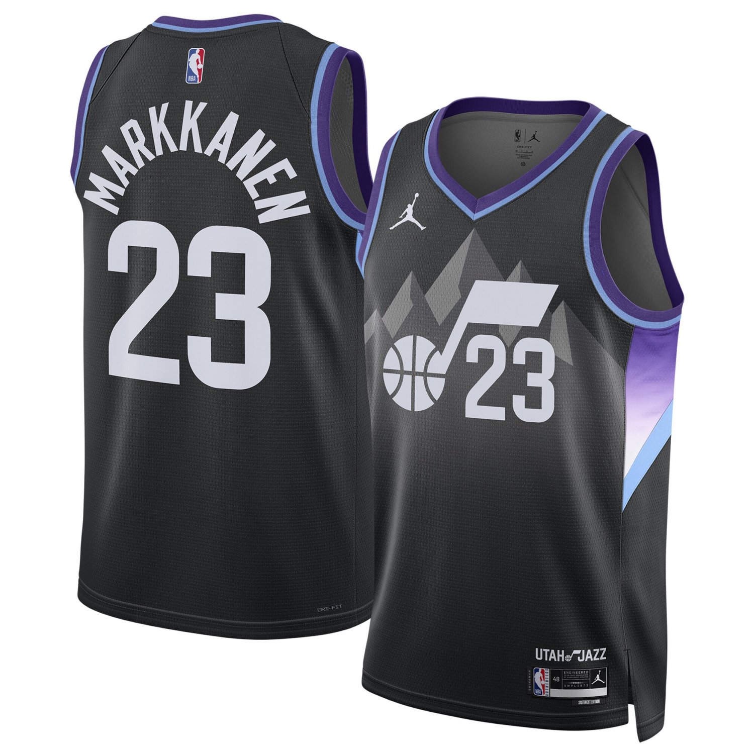 Men & Youth   lauri markkanen  jazz 23 statement jersey black
