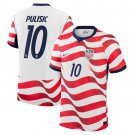 Men's  Pulisic Team US 10  2026 world cup national team home Jersey