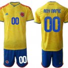 Custom Youth Kid Colombia 2026   world cup national team home Jersey kit set