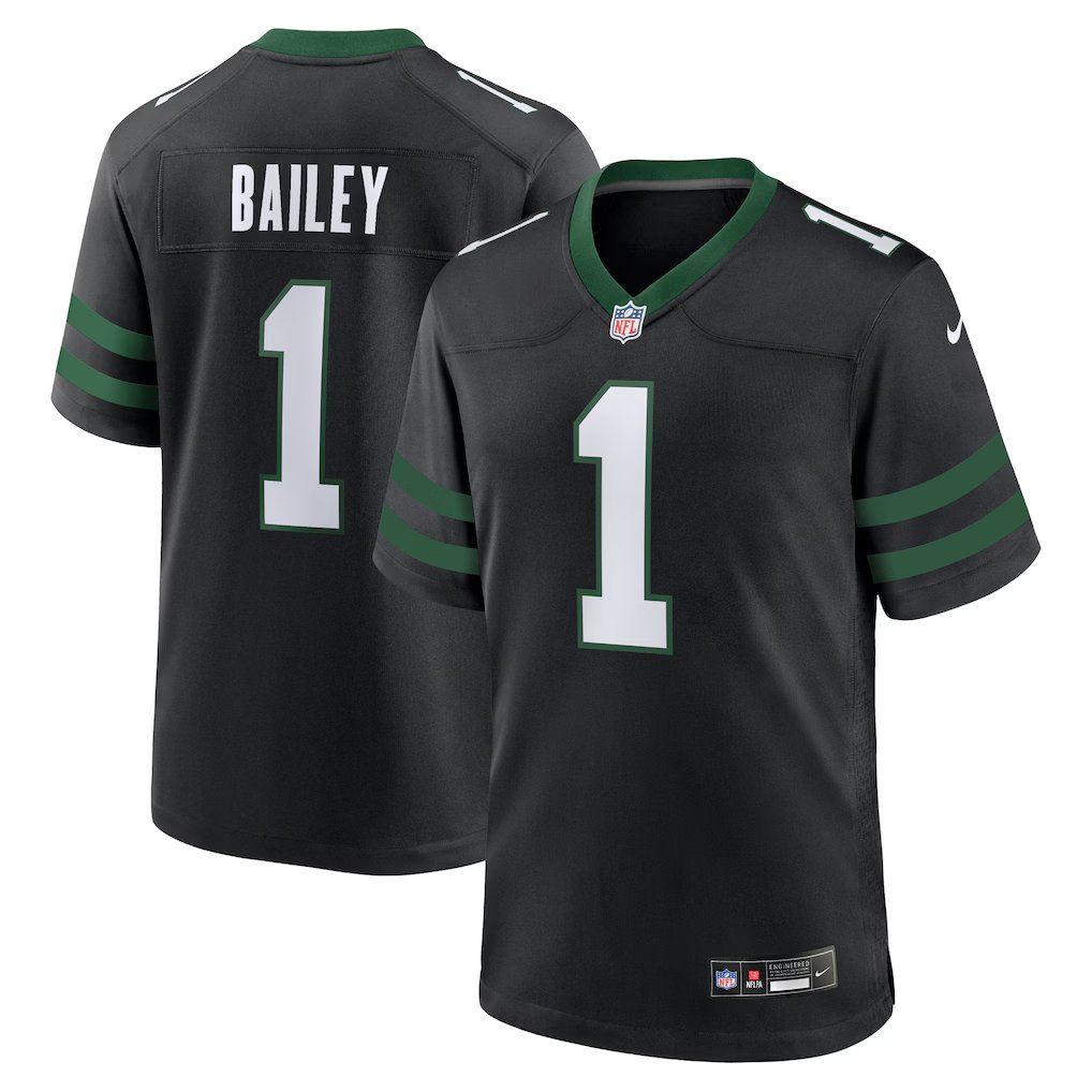 Men & Youth David Bailey  jets  football 1  jersey  black