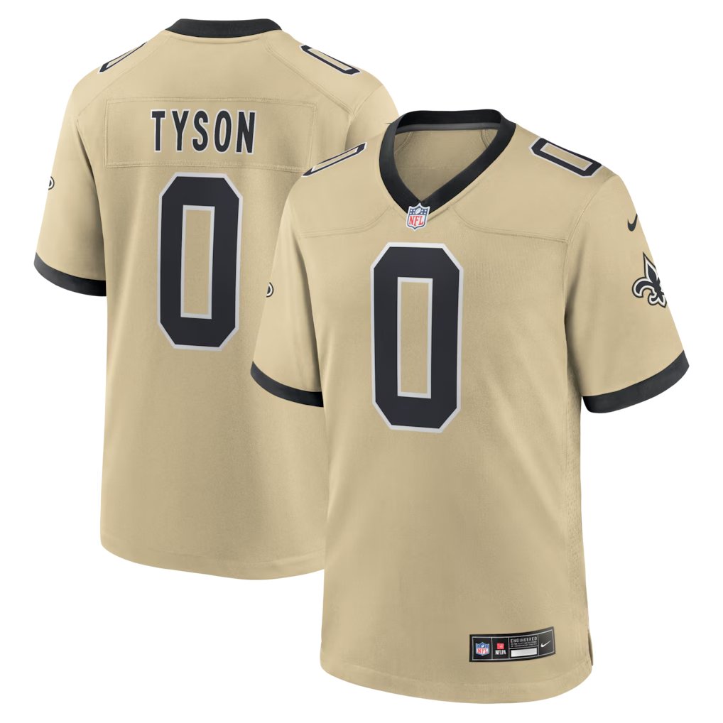 Men & Youth jordyn tyson Saints 0   limited jersey white