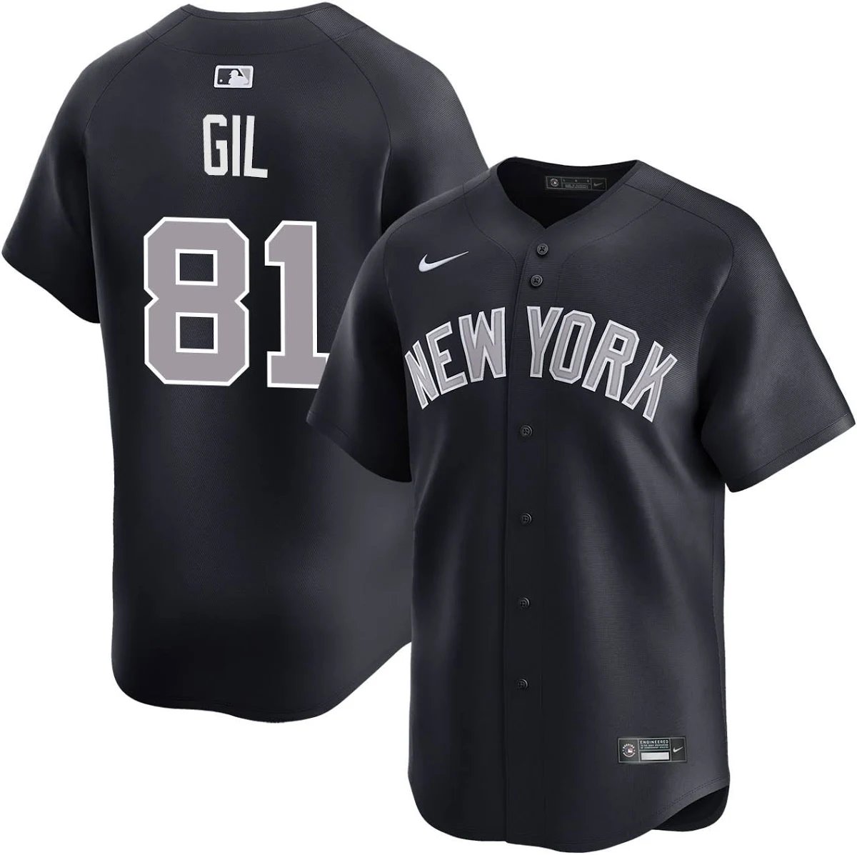 Men & Youth Luis Gil Yankees 81  baseball jersey blue