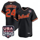 Men & Youth  Miguel Cabrera tigers  24 alternate jersey navy blue