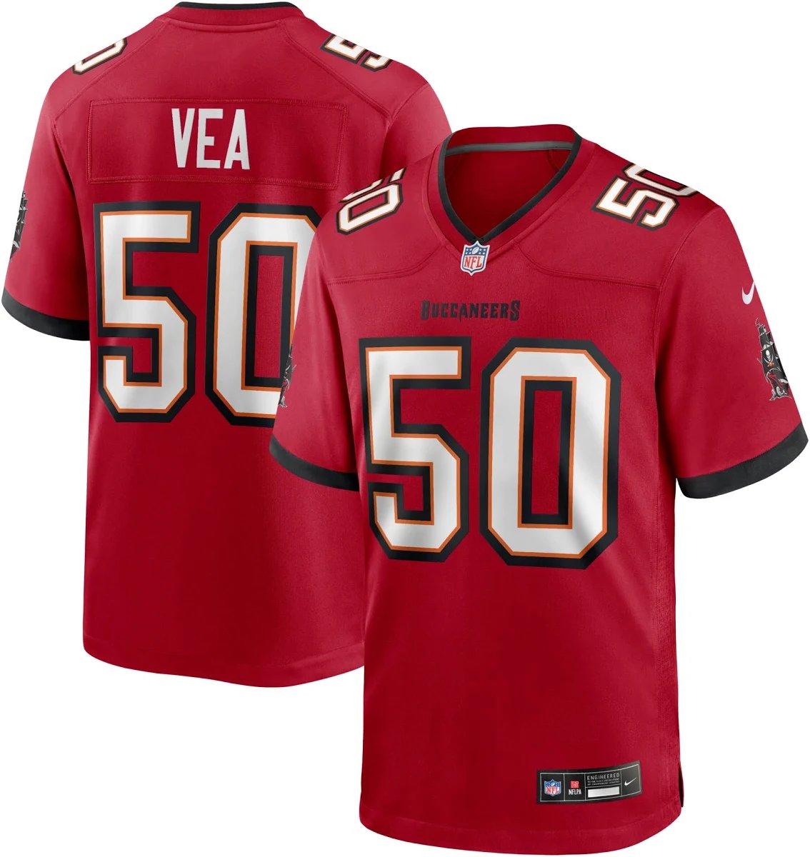 Men & Youth Vita Vea   Tamp Bay BUCS 50  football  jersey red