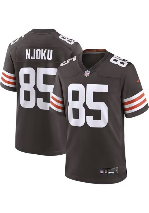 Men & Youth David Njoku browns 85  game jersey brown