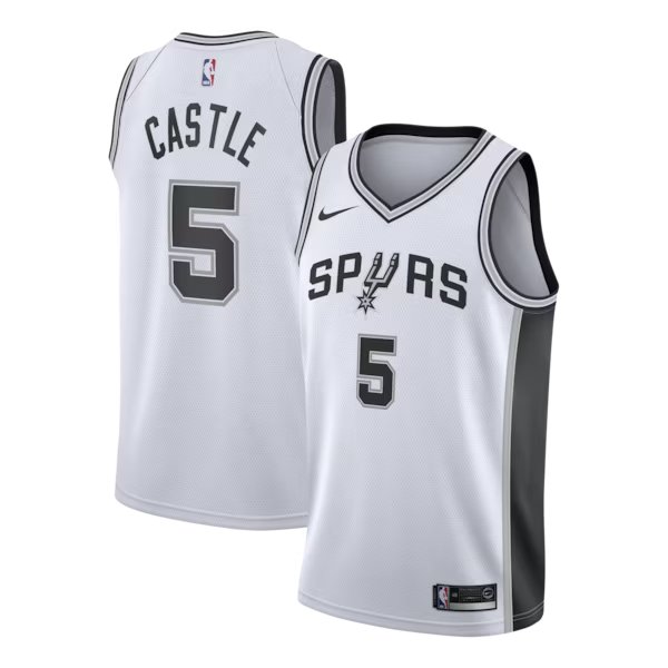 Men & Youth Stephon Castle spurs 5  association  jersey white