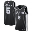 Men & Youth Stephon Castle spurs 5  statement  jersey black
