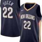 Men & Youth  Derik Queen  pelicans 22 icon jersey blue