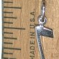Quaver Symbol Sterling Silver Charm Pendant Vintage Music note musical ROC