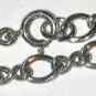 Vintage used Sterling silver Link chain charm starter Bracelet 7"