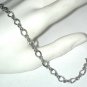 Vintage used Sterling silver Link chain charm starter Bracelet 7"