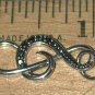 Treble Clef Symbol Sterling Silver Charm Pendant Vintage Music Note musical signed FAS