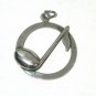 Music Note quaver Symbol Sterling Silver Pendant Vintage Signed BEAU musical
