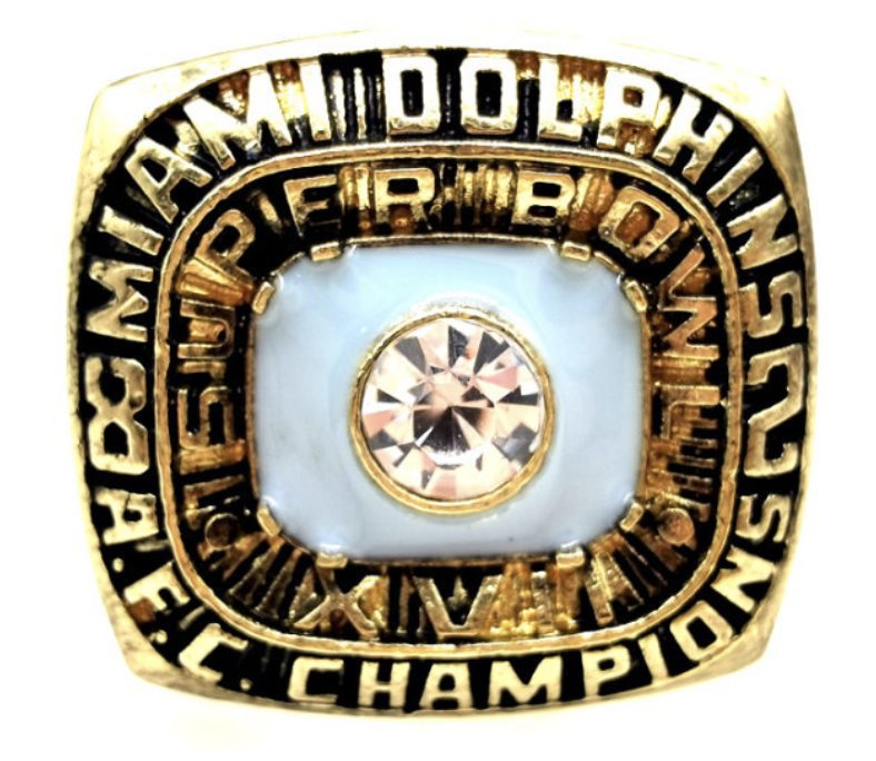 1982 Miami Dolphins AFC Champion ring