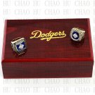 Team Logo wooden Case 2PCS Sets 1981 1988 LOS ANGELES DODGERS world Ser