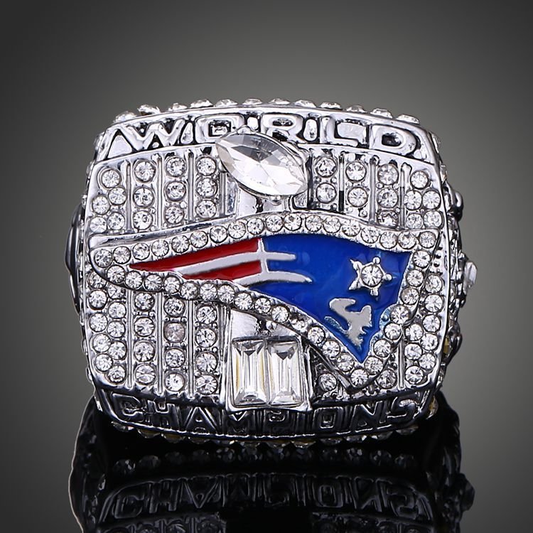 High quality Super Bowl ring diamons paved full crystal new england pat