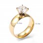 Popular Minimalist Spherical Polished Stainless Steel Championship Ring