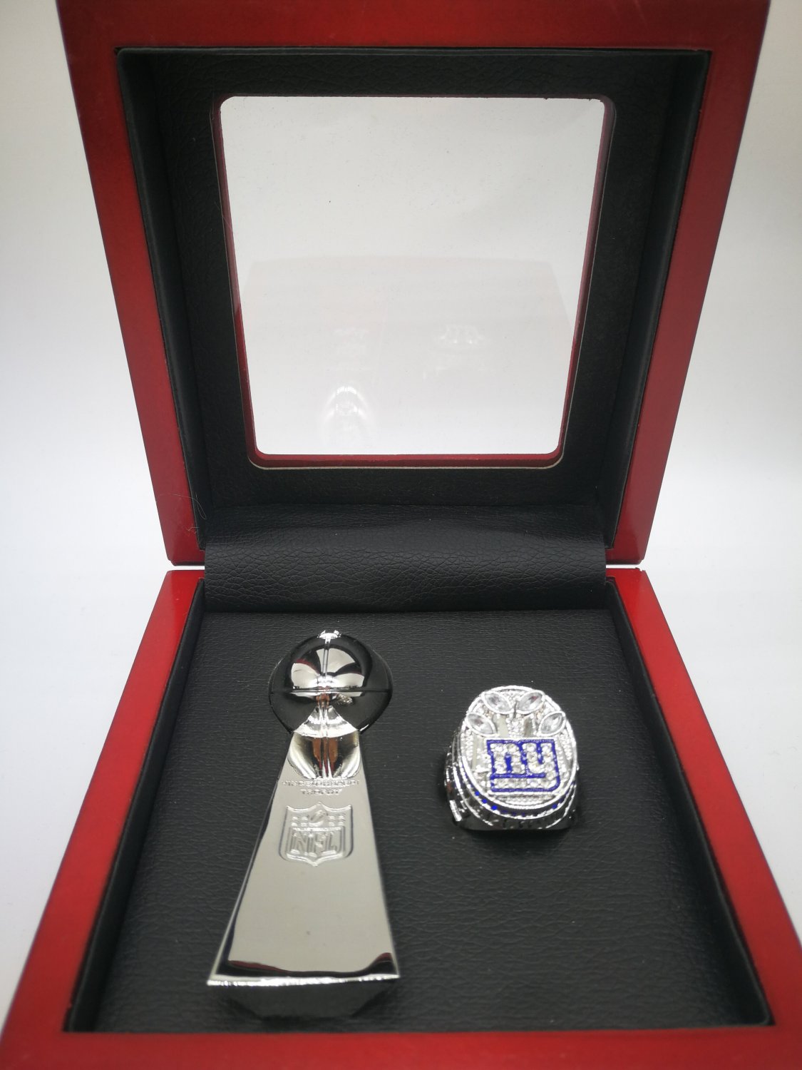 2011 ny giants Championship ring and NFL Trophy