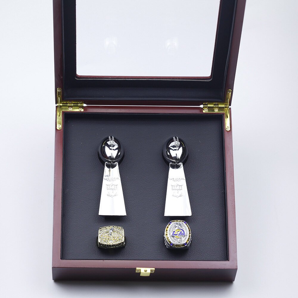 1999-2021 RAMS ring set + Two NFL Trophy
