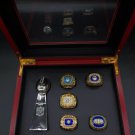 5pc Miami Dolphins AFC Championship ring Ring +NFL Trophy